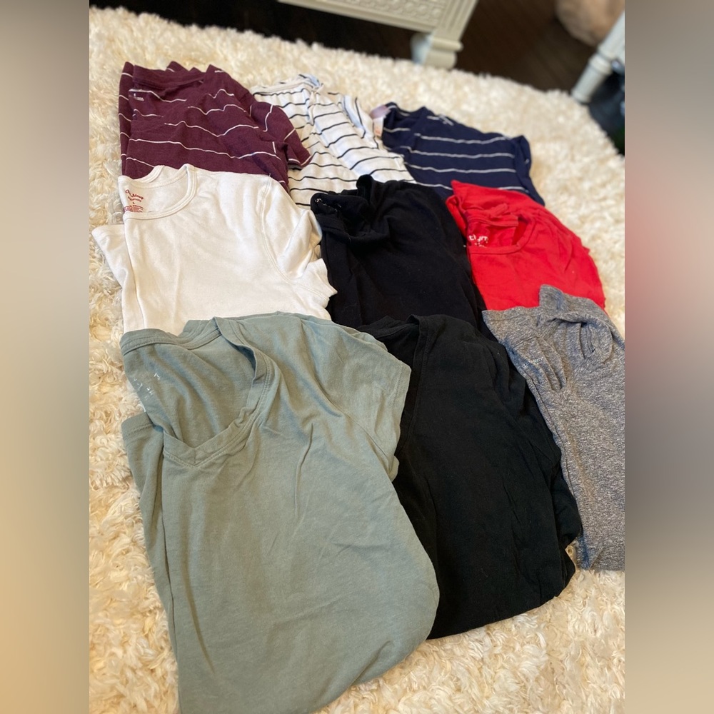 Lot of 9 Maternity T-Shirts
